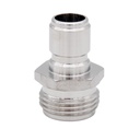 Male Garden Hose Thread to Male Quick Disconnect - Stainless Steel