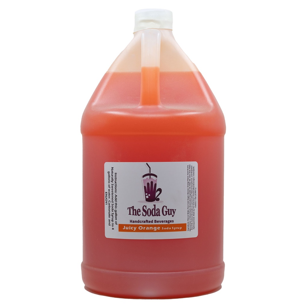 Orange Soda Syrup Concentrate (1 Gallon Jug) - Makes 5 Gallons