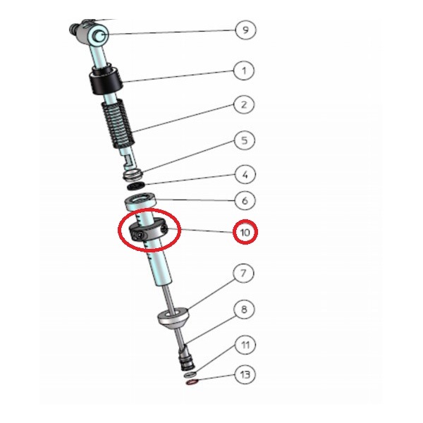 Enolmaster Nozzle Ring for Fill Level Adjustment - Stainless Steel