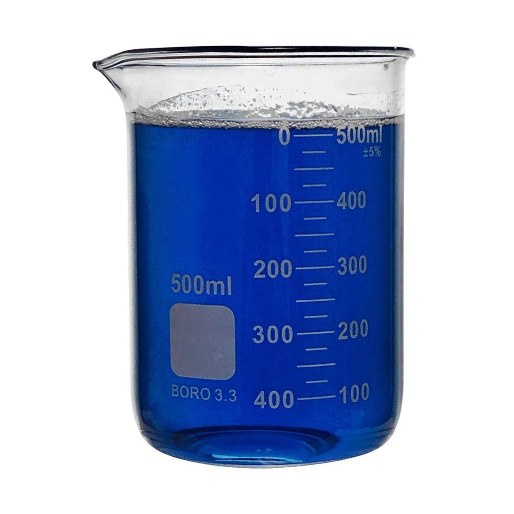 500 ml Glass Beaker - Borosilicate 3.3 Glass
