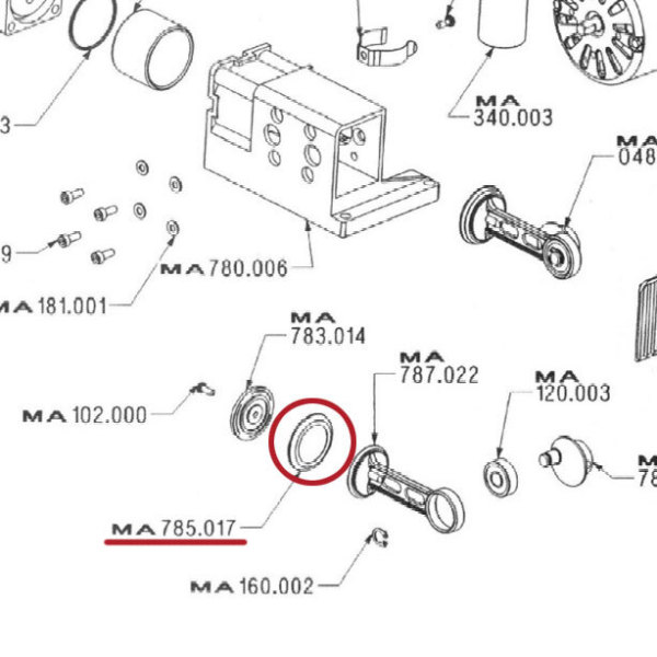 Replacement Lip Gasket for Enolmaster Vacuum Motor/Pump