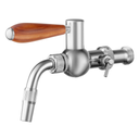 Lukr Side Pull Beer Faucet - Baroko Style - Stainless Steel w/U.S. Shank Adapter