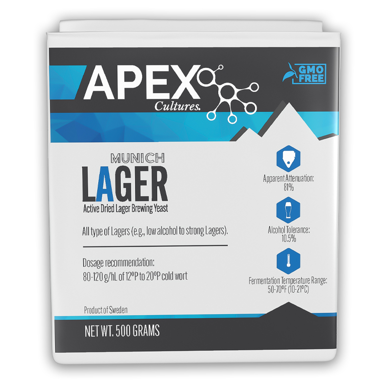 Munich Lager - APEX Cultures Dry Yeast - 500 g