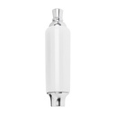 White Plastic Tap Handle / Faucet Knob with Ferrule and Finial