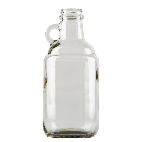 Clear Farmhouse Growler 750mL – Rustic Glass Bottle for Beverages & Storage