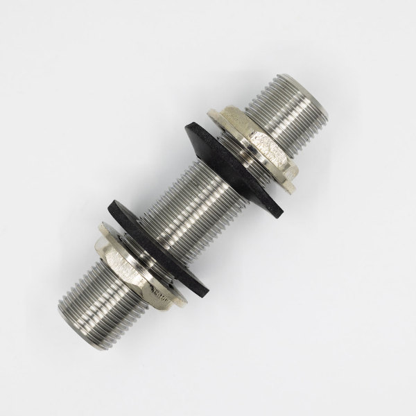 3 in. Double Ended Shank Wall Coupling for Jockey Box - 5/16 in. Bore - CP Brass