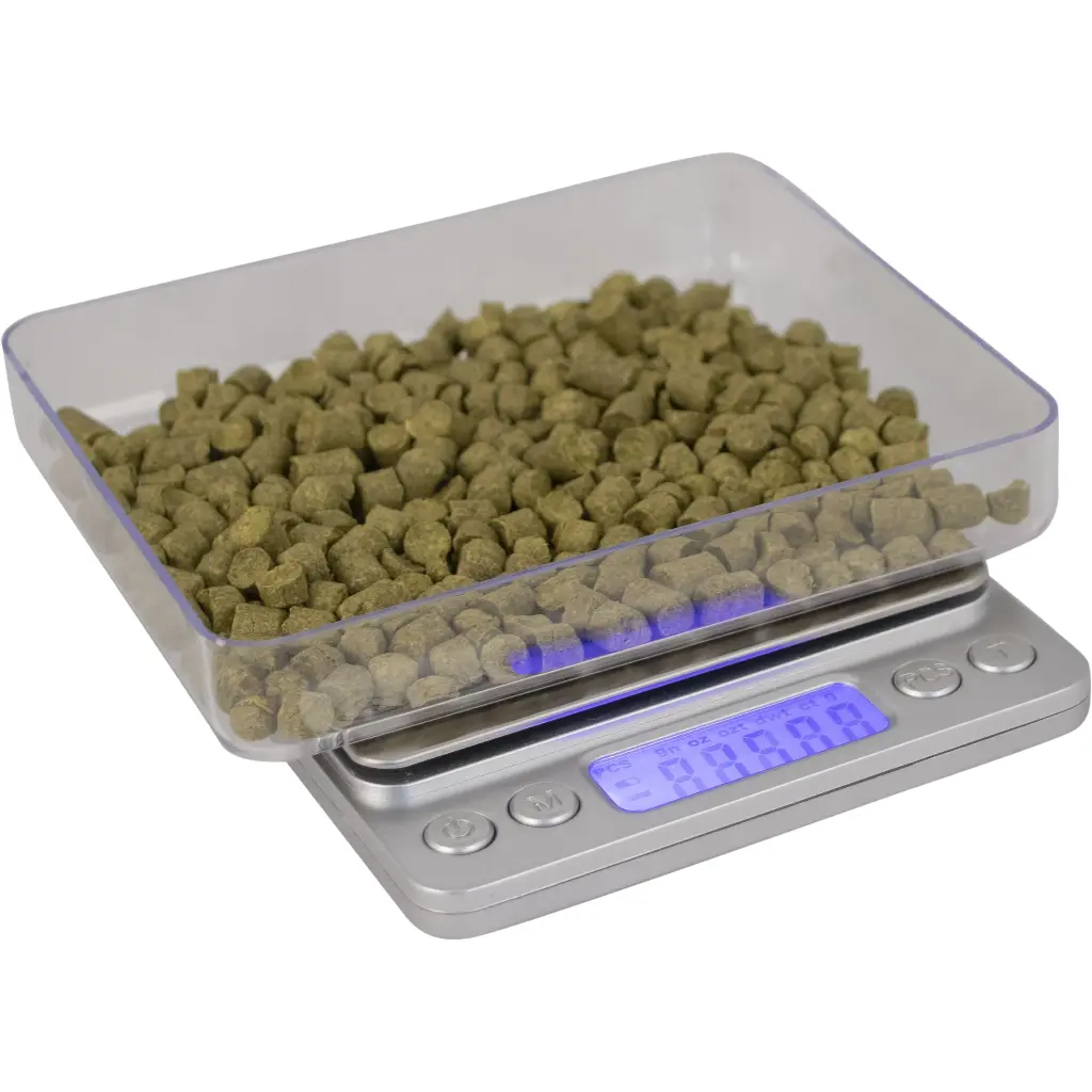 High Precision Digital Brewing Scale for Hops, Brewing Salts & Specialty Grains – 2 kg Capacity & 0.1 g Precision