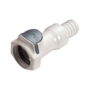 1/2 in. In-Line Hose Barb Quick Disconnect Coupling Body with Shutoff - CPC HFC35 Series