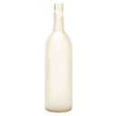 White Frosted Bordeaux Style Wine Bottles, 750 ml, 12/Case