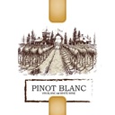 Pinot Blanc Self Adhesive Wine Labels, pkg of 30