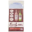 FastLabel No Adhesive Beer/Wine Label Sleeves,16-22oz/750 mL