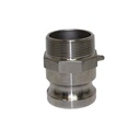 Male Camlock Disconnect x 1/2 in. MPT, 304 SS