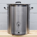 16 Gallon Brewer's BEAST Stainless Brew Kettle - Kettle Only, 2 Open Ports